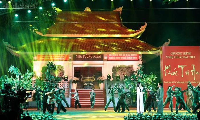 Các tiết mục nghệ thuật tại chương trình “Khúc tri ân” - Ảnh: chinhphu.vn/Thu Giang