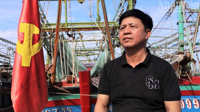 Đồng chí Phan Văn Hải, Bí thư Chi bộ Hội nghề cá Quỳnh Lập. (Ảnh: TRẦN TRUNG HIẾU)﻿﻿