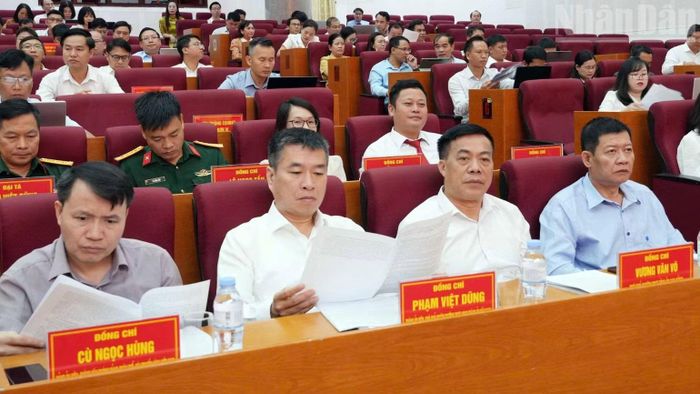 Các đại biểu tham dự hội nghị giao ban quý 3 của Ủy ban Kiểm tra Trung ương tổ chức tại Lai Châu. (Ảnh: TT)