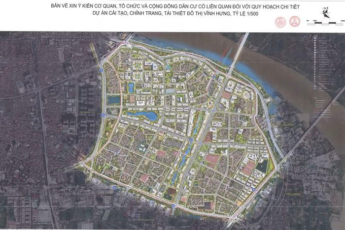 Dự án cải tạo, chỉnh trang và tái thiết đô thị Vĩnh Hưng có phạm vi nghiên cứu khoảng 447ha, tương ứng toàn bộ địa giới hành chính phường Vĩnh Hưng do Công ty TNHH Đầu tư Tập đoàn Mặt Trời, thành viên Tập đoàn Sun Group, làm chủ đầu tư.