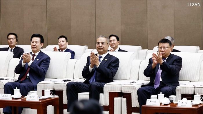 Đại biểu dự cuộc tiếp. (Ảnh: Doãn Tấn/TTXVN)