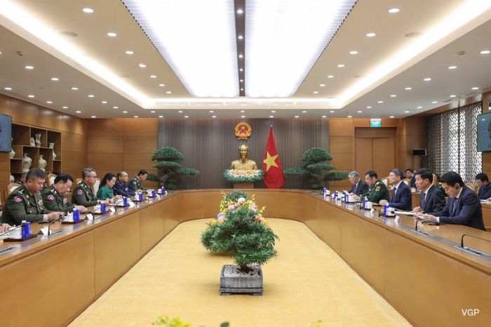  Quang cảnh buổi tiếp. (Ảnh: chinhphu.vn/Nhật Bắc) 