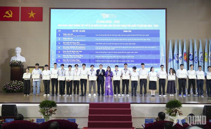 Đại học Quốc gia TP Hồ Chí Minh vinh danh các sinh viên tiêu biểu.