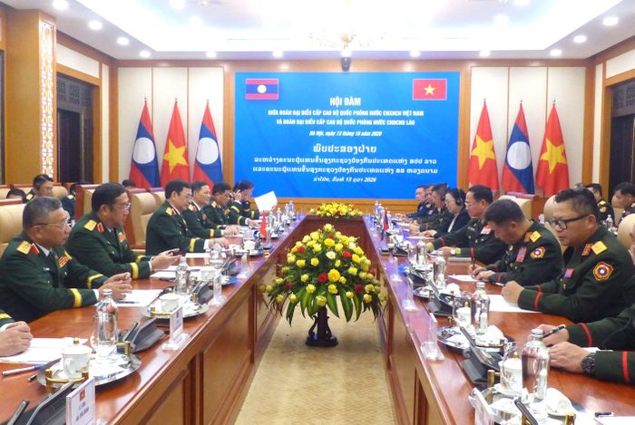  Quang cảnh cuộc hội đàm. Ảnh: TRẦN BÌNH 