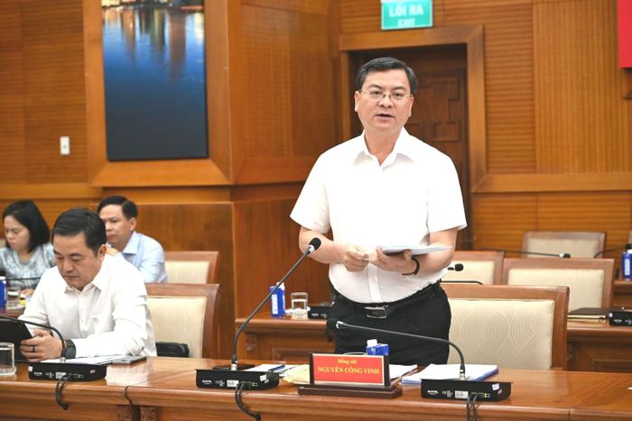  Phó Chủ tịch UBND TPHCM Nguyễn Công Vinh phát biểu. Ảnh: VĂN MINH 