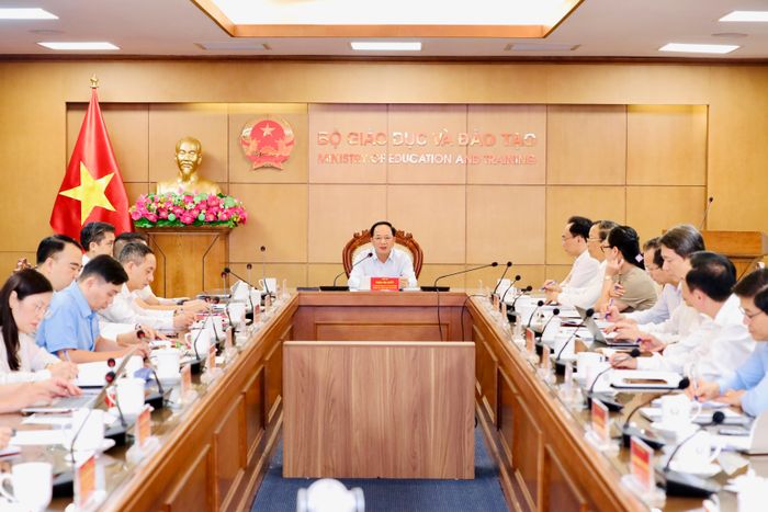  Hội nghị công bố quyết định và kế hoạch giám sát đối với Ban Thường vụ Đảng ủy Bộ GD-ĐT. Ảnh: NGUYỄN MẠNH 
