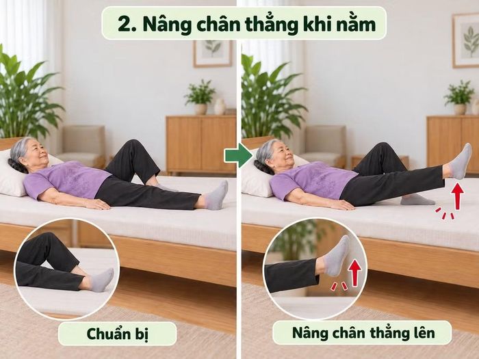 Duỗi gối khi ngồi trên ghế