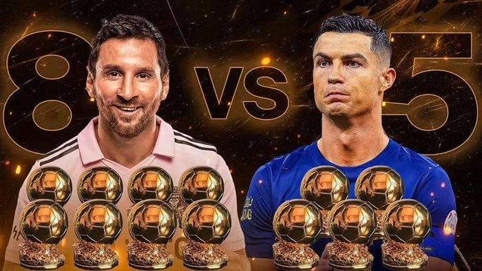 Với 8 lần giành Quả bóng Vàng, Messi hiện là cầu thủ sở hữu nhiều danh hiệu này nhất lịch sử.