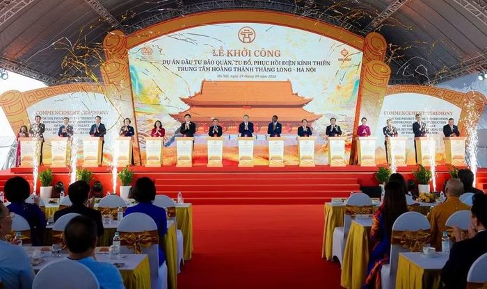 Lễ khởi công Dự án Đầu tư bảo quản, tu bổ, phục hồi Điện Kính Thiên thể hiện quyết tâm trong việc bảo tồn, phục hồi và phát huy giá trị Di sản Thế giới khu Trung tâm Hoàng thành Thăng Long - Hà Nội.