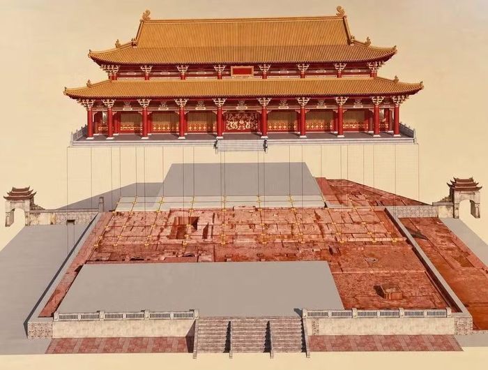 Hình ảnh 3D phương án bảo quản, tu bổ, phục hồi Điện Kính Thiên.