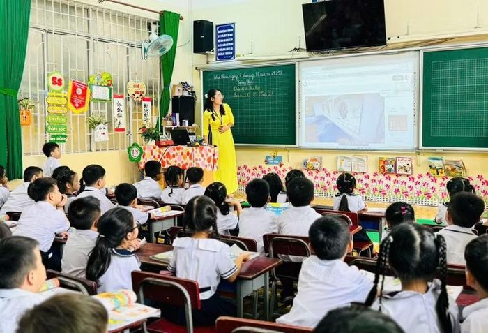 Tiết dạy của cô Thảo.