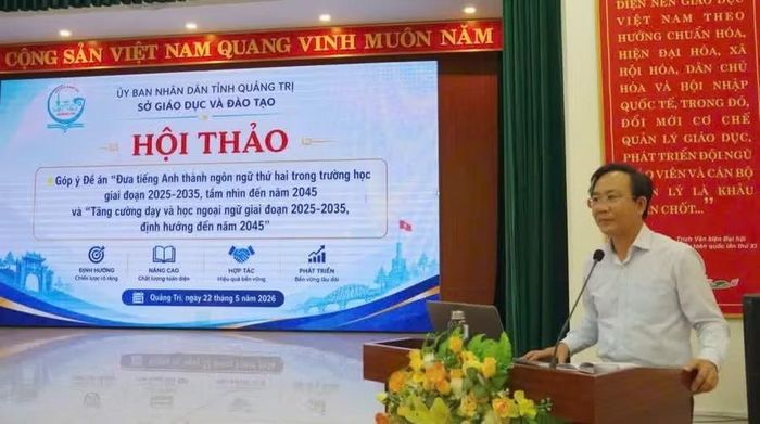 Ông Hoàng Xuân Tân - Phó Chủ tịch UBND tỉnh Quảng Trị đánh giá cao tinh thần chủ động của Sở GD&ĐT trong xây dựng Đề án, đồng thời yêu cầu việc triển khai phải đi vào thực chất.
