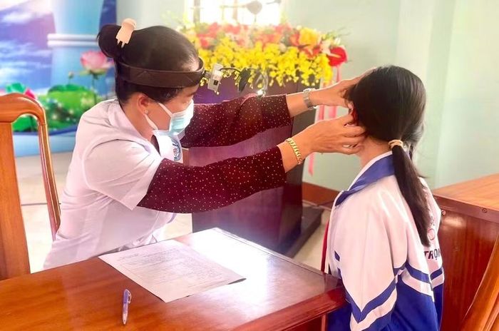 Hơn 7.300 học sinh trên địa bàn phường An Phú được khám sức khỏe đầu năm học 2026 - 2027. Ảnh: Thu Loan.