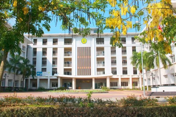 Không gian xanh tại Trường Đại học An Giang.