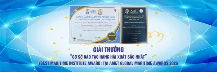 VMU vinh dự đón nhận giải thưởng cơ sở đào tạo hàng hải xuất sắc năm 2026.