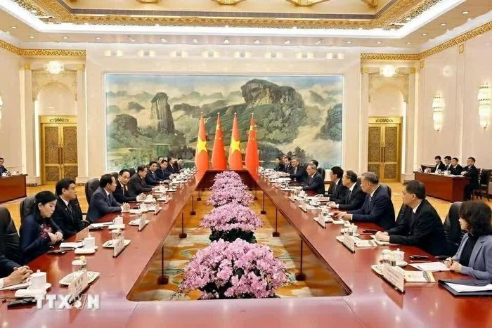 Toàn cảnh cuộc hội kiến. (Nguồn: TTXVN)