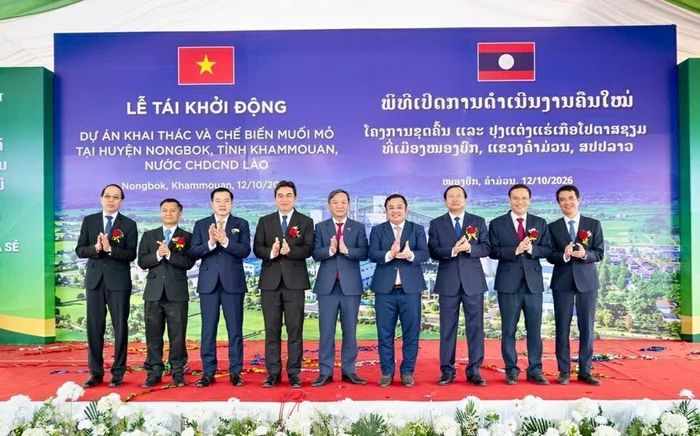 Dự án khai thác và chế biến muối mỏ Kali tại huyện Nongbok, tỉnh Khammouane (Lào) dự kiến tạo việc làm cho hơn 600 lao động. (Nguồn: Tổng Lãnh sự quán Việt Nam tại Savannakhet)