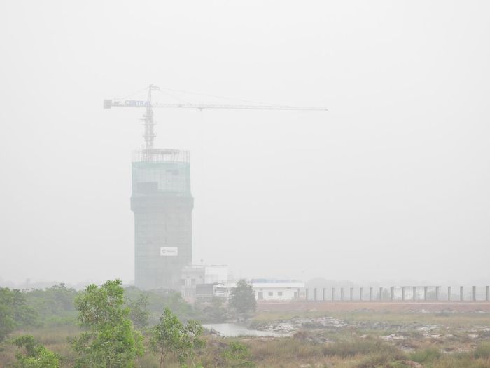 Đài kiểm soát không lưu tại dự án Cảng hàng không Quảng Trị đang được khẩn trương hoàn thiện, phục vụ mục tiêu đưa sân bay vào khai thác thương mại từ tháng 3/2027. (Ảnh: Minh Phương)