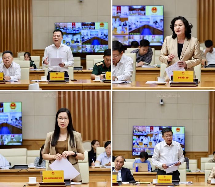 Lãnh đạo các bộ, ngành, địa phương phát biểu. (Ảnh: Phương Nguyên)