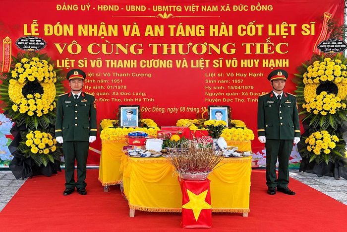 Gần nửa thế kỷ đợi chờ, hai anh em liệt sĩ cuối cùng đã được trở về trong vòng tay quê hương.