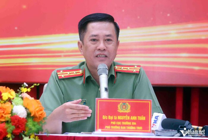 Đại tá Nguyễn Anh Tuấn - Phó Cục trưởng Cục Truyền thông Công an nhân dân. Ảnh: Đình Hiếu