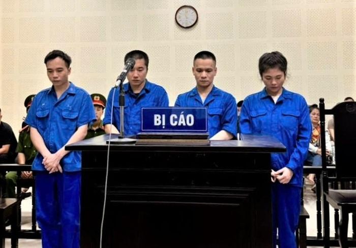 Các bị cáo tại phiên tòa. Ảnh: CAQN