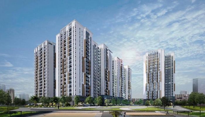 Phối cảnh dự án nhà ở xã hội Nham Biền Residence tại TP Bắc Ninh.