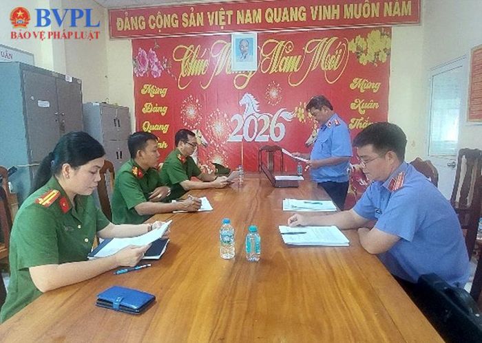 Hình ảnh tại buổi kiểm sát.
