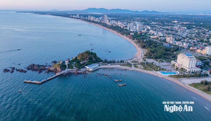 Một góc đô thị biển Cửa Lò. Ảnh tư liệu: Quốc Đàn