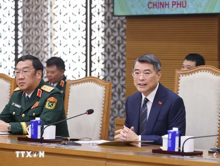 Thủ tướng Lê Minh Hưng phát biểu. (Ảnh: Lâm Khánh/TTXVN)