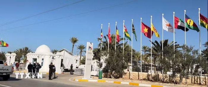 Làng Pháp ngữ Djerba. (Ảnh: Thu Hà/TTXVN)