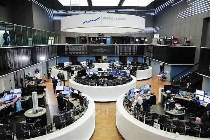 Quang cảnh sàn giao dịch chứng khoán Frankfurt, Đức. Ảnh minh họa: THX/TTXVN phát