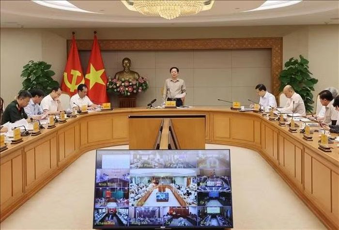 Phó Thủ tướng Hồ Quốc Dũng chủ trì họp Ban Chỉ đạo Quốc gia về IUU. Ảnh: Lâm Khánh/TTXVN