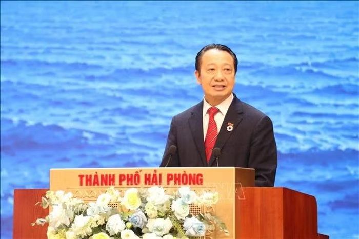 Ông Nguyễn Quang Vinh, Phó Chủ tịch Liên đoàn Thương mại và Công nghiệp Việt Nam (VCCI), phát biểu tại Hội nghị. Ảnh: Hoàng Ngọc/TTXVN