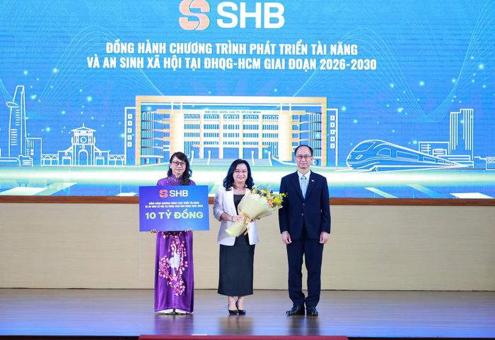 Ngân hàng TMCP Sài Gòn – Hà Nội (SHB) tiếp tục đồng hành cùng Đại học Quốc gia TP.HCM thông qua Chương trình phát triển tài năng và an sinh xã hội giai đoạn 2026–2030.