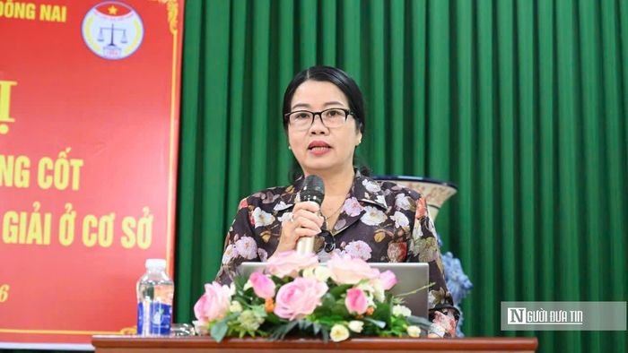 Bà Lưu Thị Hà, Phó Chủ tịch Ủy ban MTTQ Việt Nam Tp.Đồng Nai