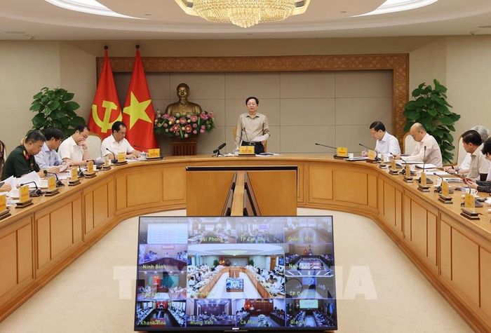 Phó Thủ tướng Hồ Quốc Dũng chủ trì họp Ban Chỉ đạo Quốc gia về IUU. Ảnh: Lâm Khánh - TTXVN