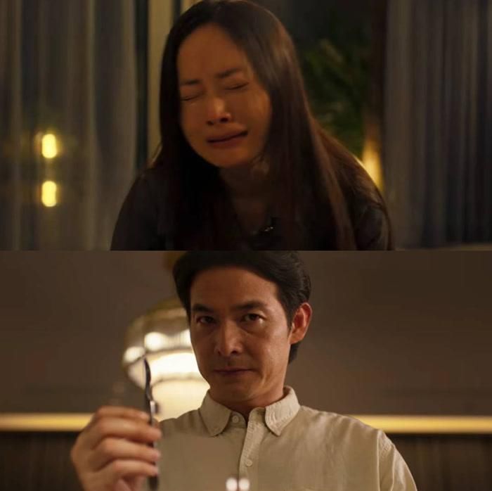 Lan Phương và Quách Ngọc Ngoan lần đầu đóng cặp vợ chồng trong phim kinh dị Huyết Thống. Ảnh: ĐPCC
