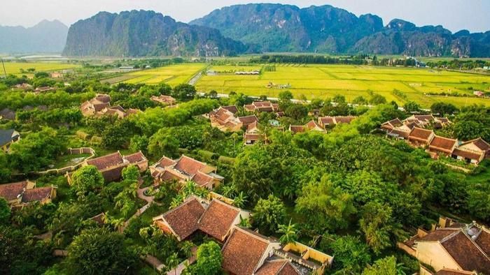 Khung cảnh đẹp như tranh ở Ninh Bình. Ảnh: Sưu tầm