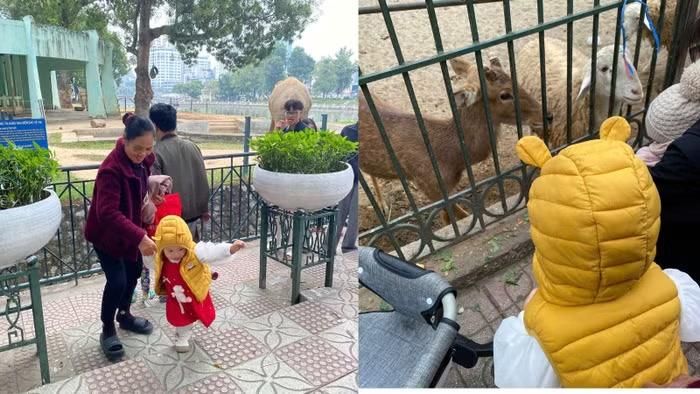 Du khách tham quan tại công viên Thủ Lệ