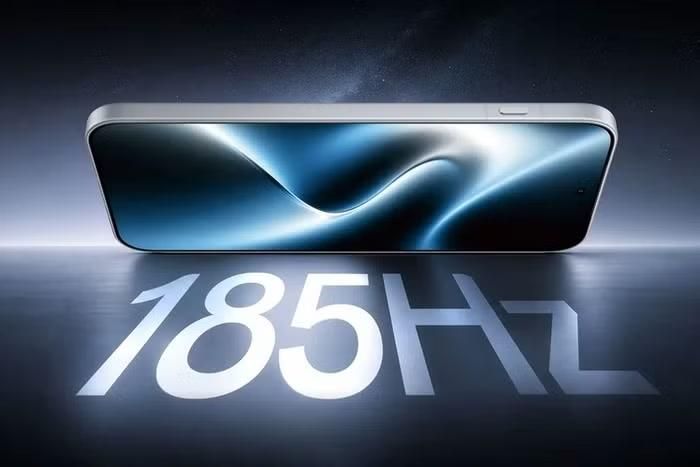 Tần số quét tối đa 185 Hz chỉ áp dụng cho những trò chơi tương thích như Peace Elite, Arena Breakout, Delta Force, CrossFire và Valorant Mobile