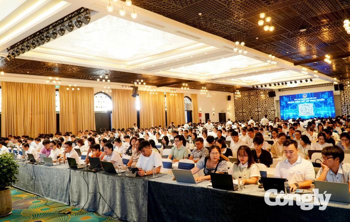 Đông đảo cán bộ, công chức tham dự Hội nghị tập huấn Nền tảng Quản lý án toàn trình đợt 2.