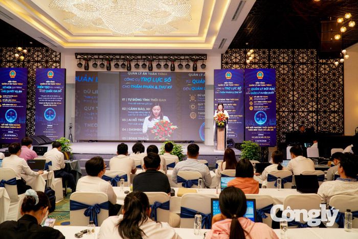 Toàn cảnh Lễ bế mạc Hội nghị tập huấn Nền tảng Quản lý án toàn trình đợt 2.