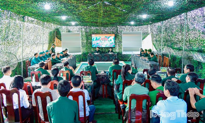Các lực lượng tham gia diễn tập thực hiện nội dung vận hành cơ chế chiến đấu trong khu vực phòng thủ.