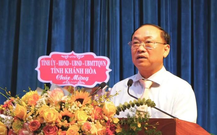  Bí thư Tỉnh ủy Gia Lai Thái Đại Ngọc phát biểu tại hội nghị. Ảnh: Phi Long 