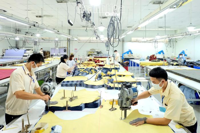 Hoạt động sản xuất tại Xí nghiệp May Khatoco.
