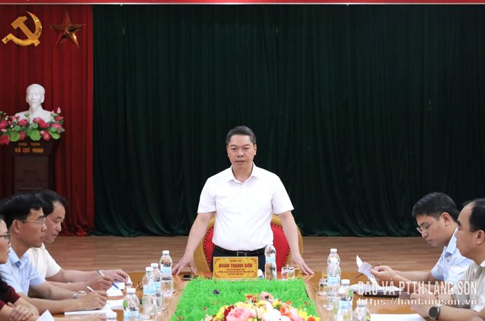 Đồng chí Đoàn Thanh Sơn, Phó Chủ tịch UBND tỉnh, Trưởng BCĐ Đại hội TDTT tỉnh lần thứ X năm 2026 phát biểu kết luận cuộc họp