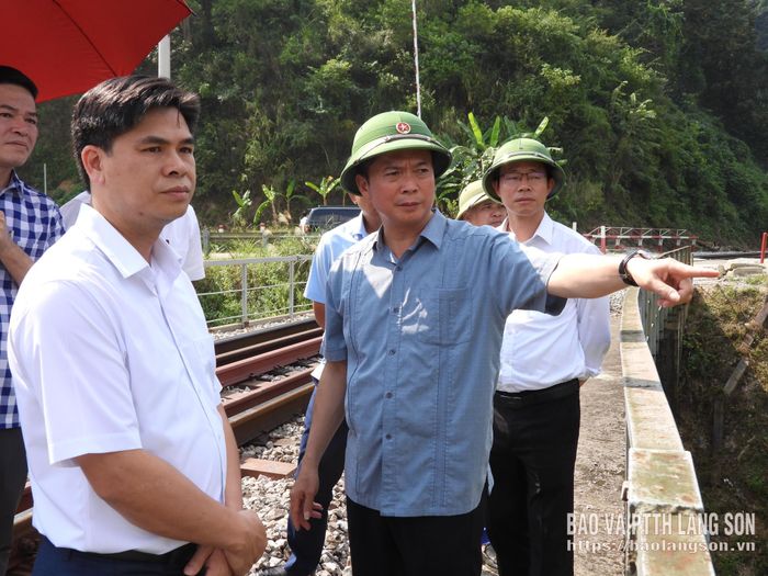 Đồng chí Phó Chủ tịch Thường trực UBND tỉnh kết luận tại thực địa khu vực dự án