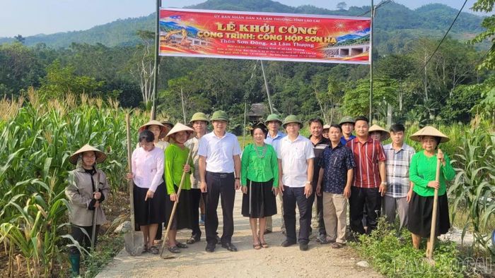 Lễ khởi công công trình cống hộp Sơn Hạ.