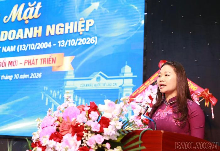Bà Nguyễn Thị Minh Hiền - Giám đốc Công ty TNHH Xây dựng tổng hợp Minh Đức được bầu làm Chủ tịch Hội Doanh nhân phường Lào Cai lần thứ I, nhiệm kỳ 2026 - 2031.